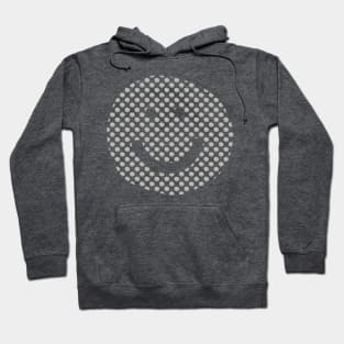 Smiley Face Pattern Lead Crystal Hoodie